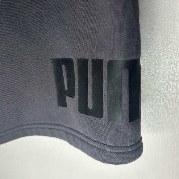 Men’s Dark Gray Puma Logo Athletic Shorts Sz Med - Picture 4 of 9